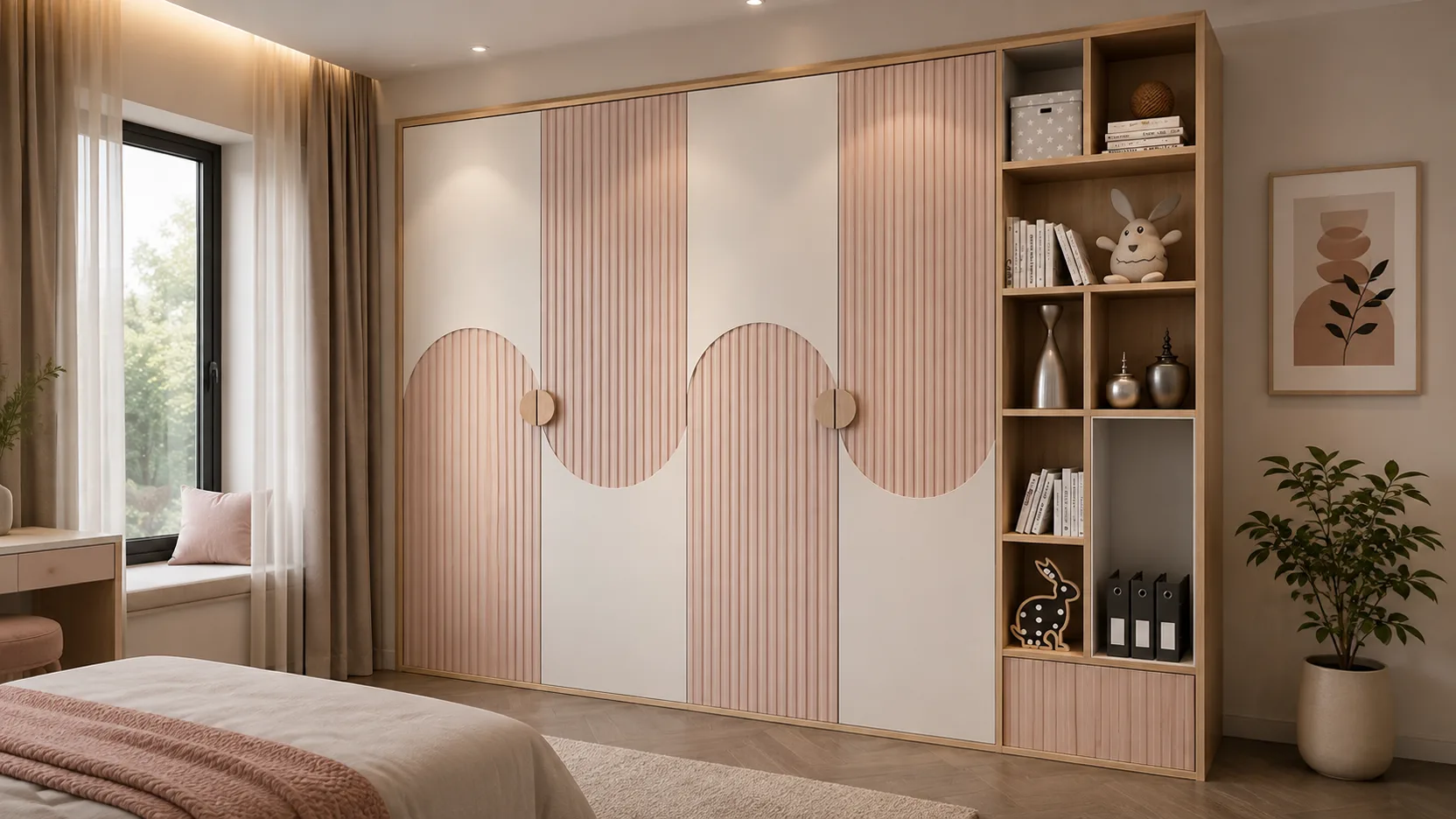 Bedrooms interior by Stone & Space, view 1