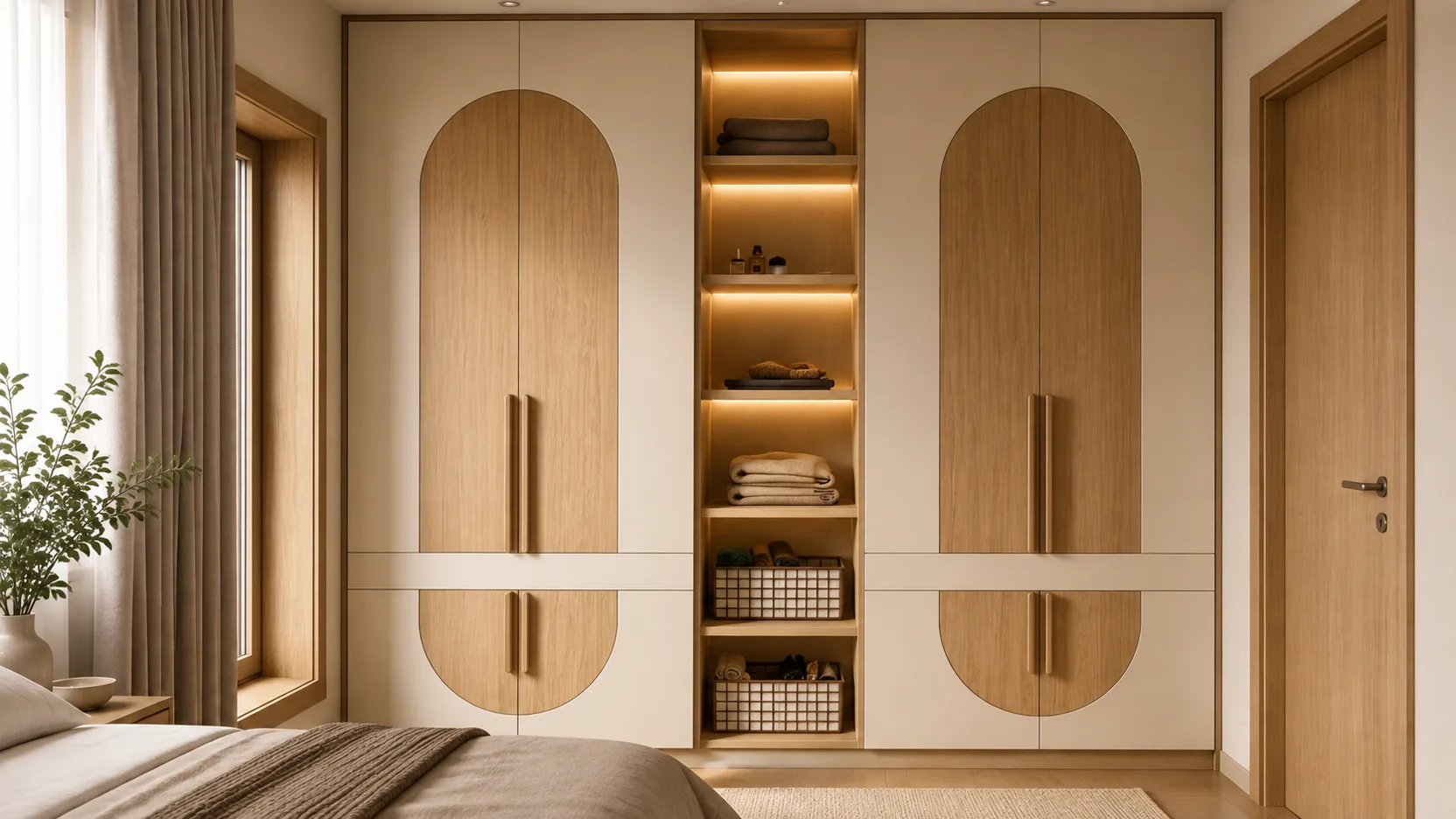 Bedroom designed by Stone & Space